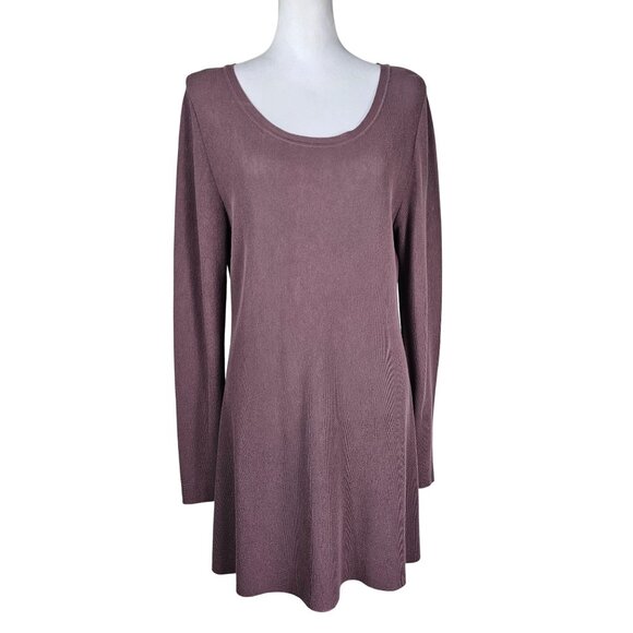 Peruvian Connection Pink Relaxed Tunic Top - Picture 1 of 9